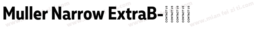 Muller Narrow ExtraB字体转换